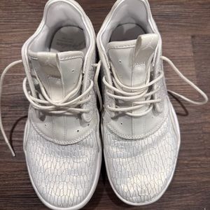 Air Jordan white shoes.